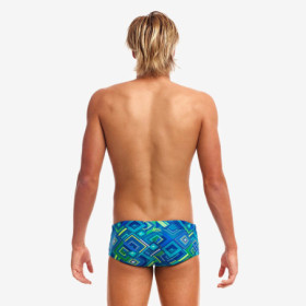 Funky Trunks Help Me Rhombus Sidewinder Trunks - Boxer Natation Homme