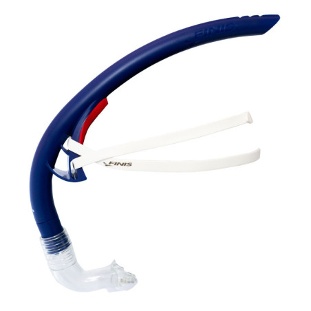 FINIS Stability Snorkel Navy - Tuba Frontal Natation