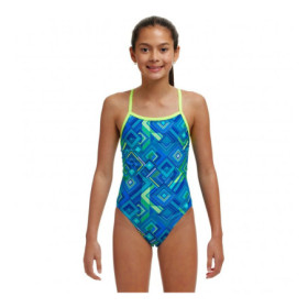 FUNKITA (6-14ans) Help Me Rhombus Girl Single Strap - Maillot de bain Natation Fille 1 piece