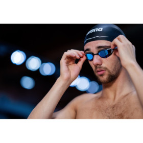 ARENA Cobra EDGE Swipe Mirror  Blue Silver Black - Lunettes Natation - EN STOCK - EXCLU - ENVOI IMMEDIAT