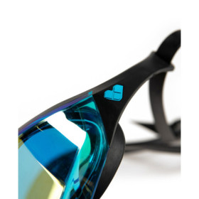 ARENA Cobra EDGE Swipe Mirror Aqua Black Black - Lunettes Natation - EN STOCK - EXCLU - ENVOI IMMEDIAT