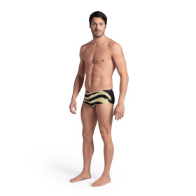 Arena MULTI STRIPES Swim Low Waist Short BLACKMULTI  - Boxer Natation Homme