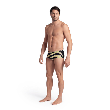 Arena MULTI STRIPES Swim Low Waist Short BLACKMULTI - Boxer Natation Homme | Les4Nages