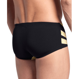 Arena MULTI STRIPES Swim Low Waist Short BLACKMULTI  - Boxer Natation Homme