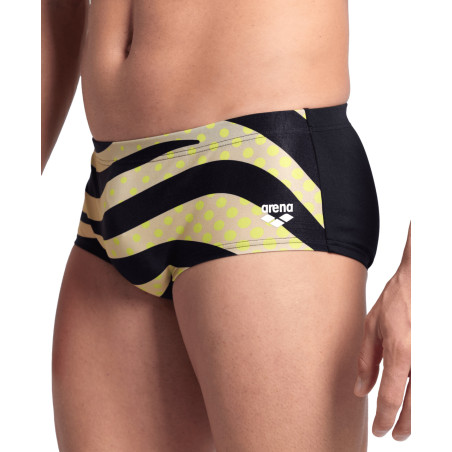 Arena MULTI STRIPES Swim Low Waist Short BLACKMULTI - Boxer Natation Homme | Les4Nages