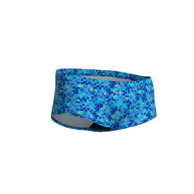 Arena POOLTILES Swim Low Waist Short BLUEMULTI - Boxer Natation Homme