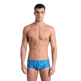 Arena POOLTILES Swim Low Waist Short BLUEMULTI - Boxer Natation Homme