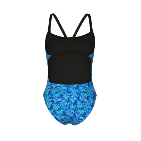 POOLTILES Challenge Back BLACK-BLUEMULTI - Maillot de Bain Arena Femme | Les4Nages