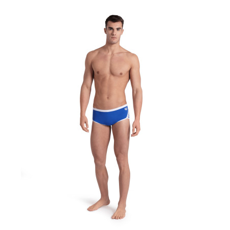 Arena ICONS Swim Low Waist Short Solid Royal White - Boxer Natation Homme | Les4Nages