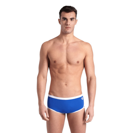 Arena ICONS Swim Low Waist Short Solid Royal White - Boxer Natation Homme | Les4Nages