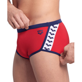 Arena ICONS Swim Low Waist Short Solid  Red Navy - Boxer Natation Homme