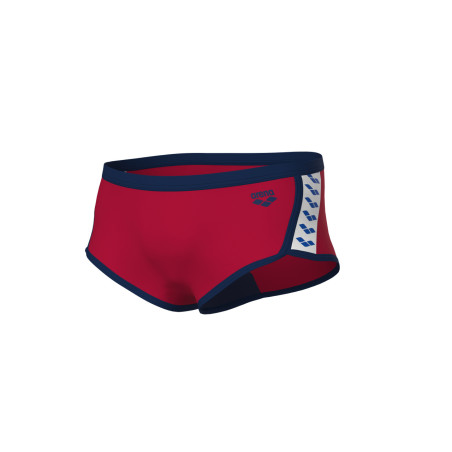 Arena ICONS Swim Low Waist Short Solid Red Navy - Boxer Natation Homme | Les4Nages