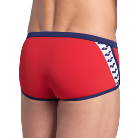 Arena ICONS Swim Low Waist Short Solid  Red Navy - Boxer Natation Homme