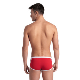 Arena ICONS Swim Low Waist Short Solid  Red White - Boxer Natation Homme