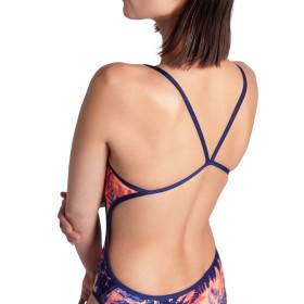 Arena REVERSIBLE Challenge Back NAVY-MULTI - Maillot Natation Femme 1 piece