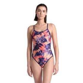 Arena REVERSIBLE Challenge Back NAVY-MULTI - Maillot Natation Femme 1 piece
