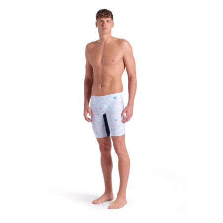 ARENA FIREFLOW Jammer - Navy White Multi - Jammer Natation Homme | Les4Nages