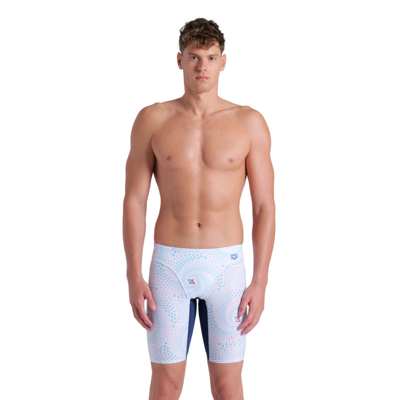 ARENA FIREFLOW Jammer - Navy White Multi - Jammer Natation Homme | Les4Nages