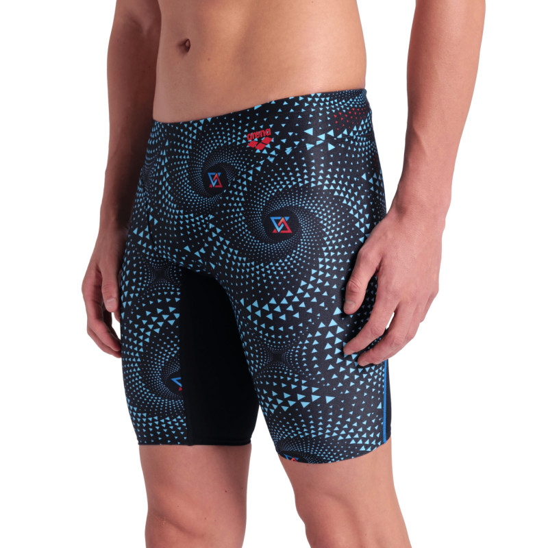 ARENA FIREFLOW Jammer - Black Black Multi - Jammer Natation Homme | Les4Nages