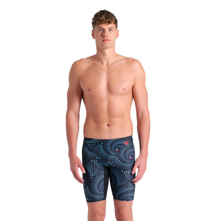 ARENA FIREFLOW Jammer - Black Black Multi - Jammer Natation Homme | Les4Nages