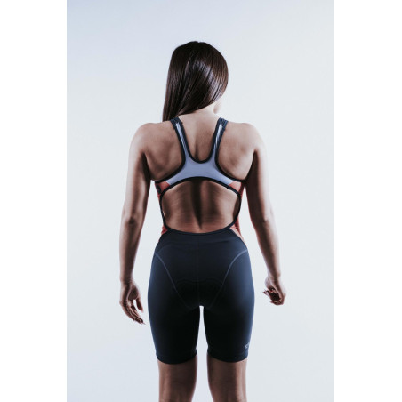 ZEROD RACER Fusion Coral - Trifonction Triathlon Femme sans manches | Les4Nages