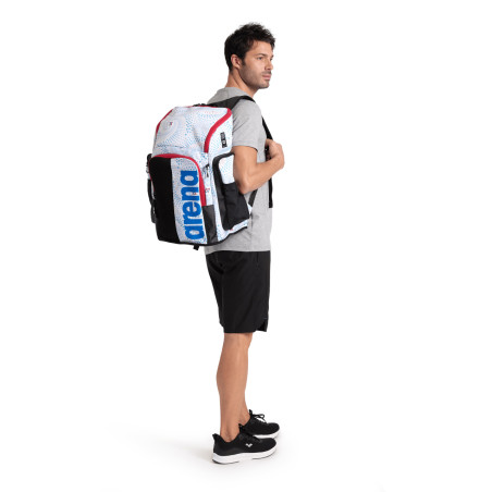 ARENA SPIKY 3 BACKPACK 45L Allover FIREFLOW - WHITE - Sac à Dos Natation, Sport et Piscine | Les4Nages