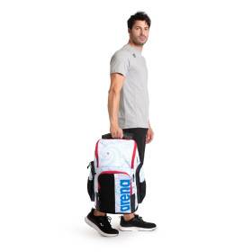 ARENA SPIKY 3 BACKPACK 45L Allover FIREFLOW - WHITE - Sac à Dos Natation, Sport et Piscine 