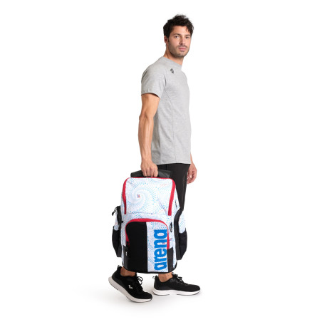 ARENA SPIKY 3 BACKPACK 45L Allover FIREFLOW - WHITE - Sac à Dos Natation, Sport et Piscine | Les4Nages
