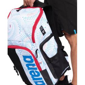 ARENA SPIKY 3 BACKPACK 45L Allover FIREFLOW - WHITE - Sac à Dos Natation, Sport et Piscine 