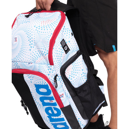 ARENA SPIKY 3 BACKPACK 45L Allover FIREFLOW - WHITE - Sac à Dos Natation, Sport et Piscine | Les4Nages