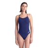 Arena SOLID Lace Back Navy White  - Maillot de bain natation femme