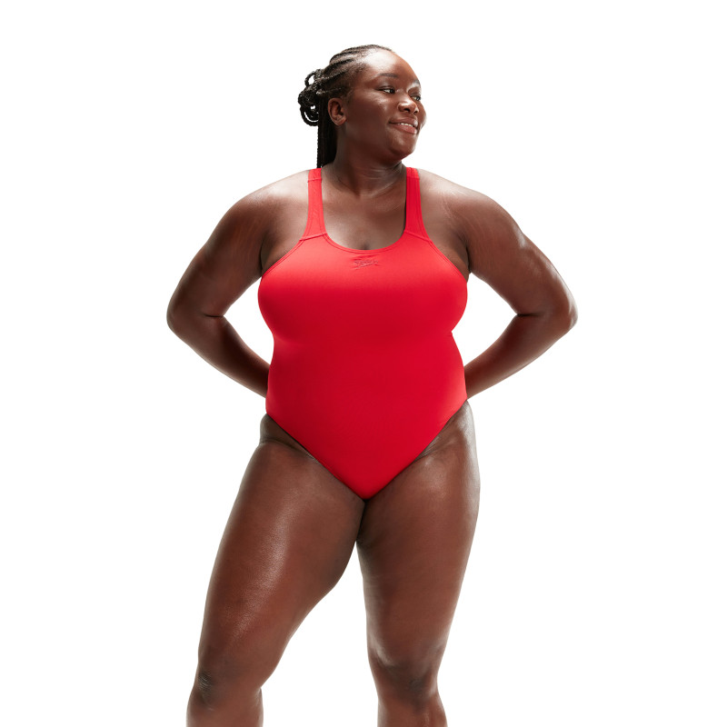 SPEEDO Eco Endurance+ Medalist Rouge - Maillot de Bain femme 1 piece | Les4Nages