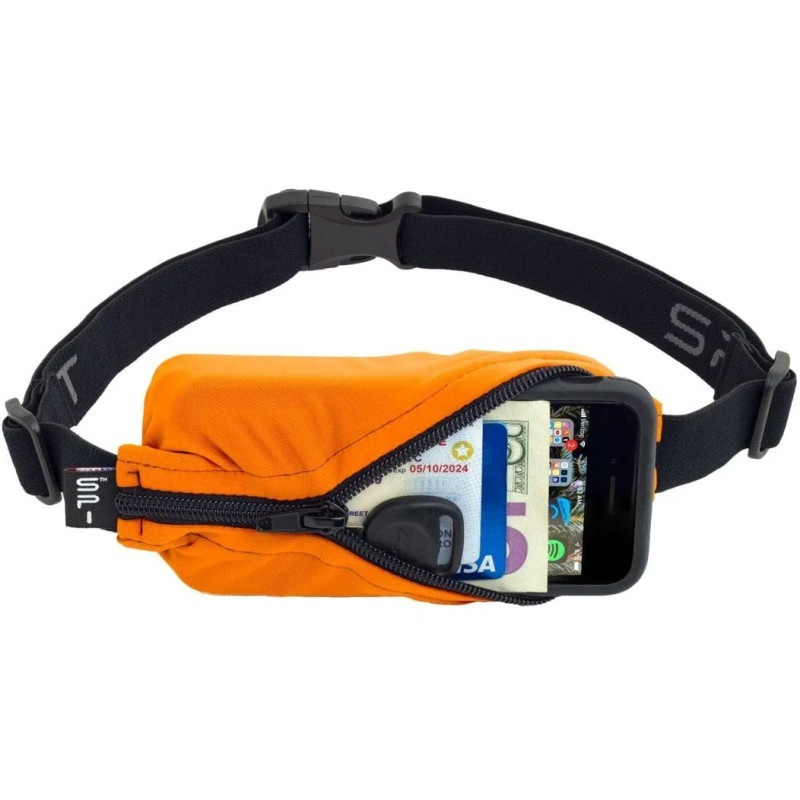 Ceinture SPIBELT Original - ORANGE - Ceinture extensible porte gels, nutrition, telephone ... | Les4Nages