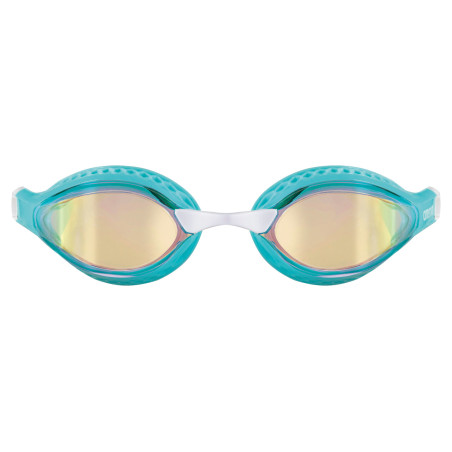 ARENA Air Speed Mirror - Yellow Copper Turquoise Multi - Lunettes Natation | Les4Nages