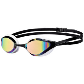 ARENA Python Mirror Copper White  - Lunettes Natation Blacnhes