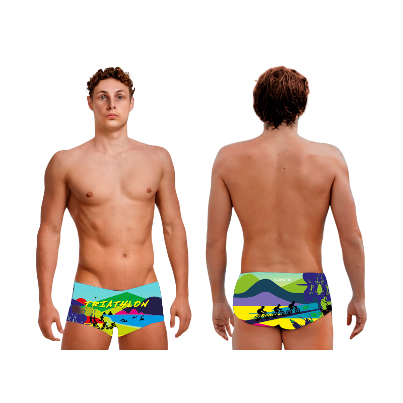 SWEAMS TRUNKS TRIATHLON SPIRIT - Boxer Natation Homme | Les4Nages