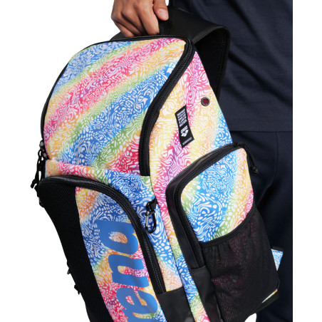 ARENA SPIKY 3 BACKPACK 45L Allover PRIDE - Sac à Dos Natation et Piscine  | Les4Nages