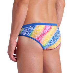 Arena SWIM BRIEFS PRINTED Royal White Multi - Maillot Natation Homme