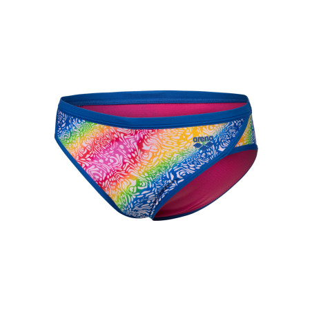 Arena SWIM BRIEFS PRINTED Royal White Multi - Boxer Natation Homme | Les4Nages