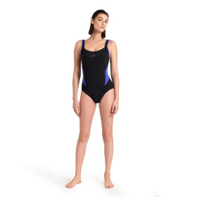 Arena BODYLIFT MAKIMURAX R  Black Bright Blue   - Maillot Natation Arena Aquagym