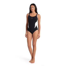 Arena BODYLIFT MAKIMURAX R  Black White  - Maillot Natation Arena Aquagym