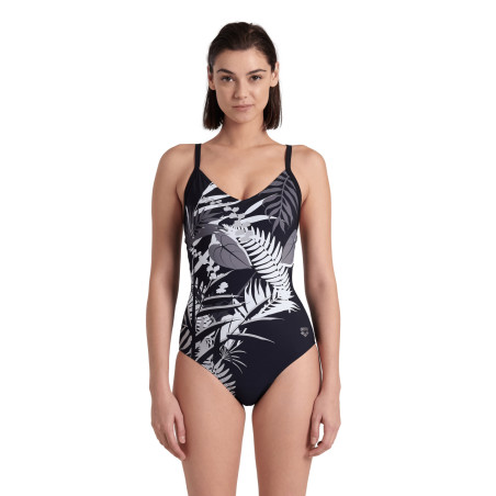 Arena BODYLIFT LUCY Lightcross Black Multi Black - Maillot Natation Arena Aquagym | Les4Nages