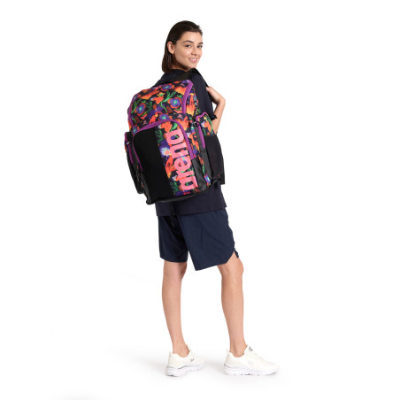 ARENA SPIKY 3 BACKPACK 45L Allover Flora - Sac à Dos Natation, Sport et Piscine  | Les4Nages