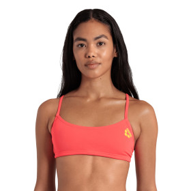 ARENA Bandeau Play R Bright Coral Yellow Star   -  Haut 2 pièces