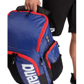 ARENA SPIKY 3 BACKPACK 45L Navy Red White - Sac à Dos Natation, Sport et Piscine 