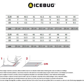 Icebug Femme ACCELERITAS8 W RB9X Ocean/Orange - Chaussures Femme Swimrun