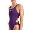 Arena Swimsuit TECH Multi SOLID Plum White-  Maillot Natation Femme 