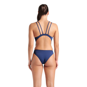 Arena Swimsuit TECH Multi SOLID Navy White-  Maillot Natation Femme 