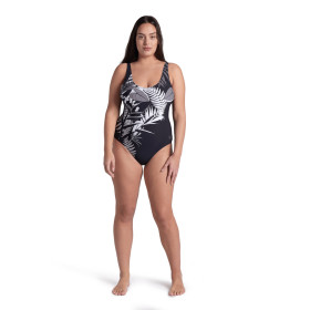 Arena Bodylift LUCY Lightcross PLUS Black Multi Black - Maillot Grandes Tailles Natation Arena Aquagym 