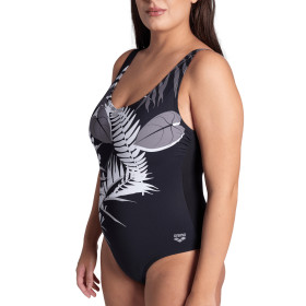 Arena Bodylift LUCY Lightcross PLUS Black Multi Black - Maillot Grandes Tailles Natation Arena Aquagym 